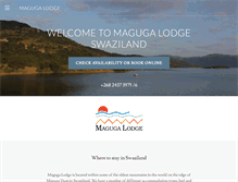Tablet Screenshot of magugalodge.com